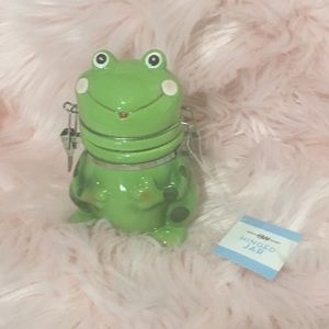 Kawaii 🎀 Super Cute!! Frog Jar Canister Storage Decor Organization Office